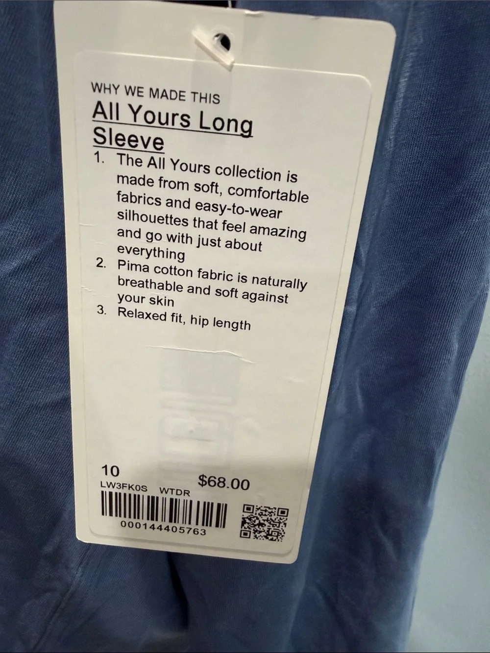lululemon athletica Lightweight Long Sleeve Tee - Light Blue